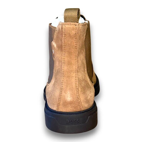 BOSS Calev Chelsea Boots Men's Beige Suede US 8 (UK 7 EU 41) MSRP $230 - Picture 3 of 5